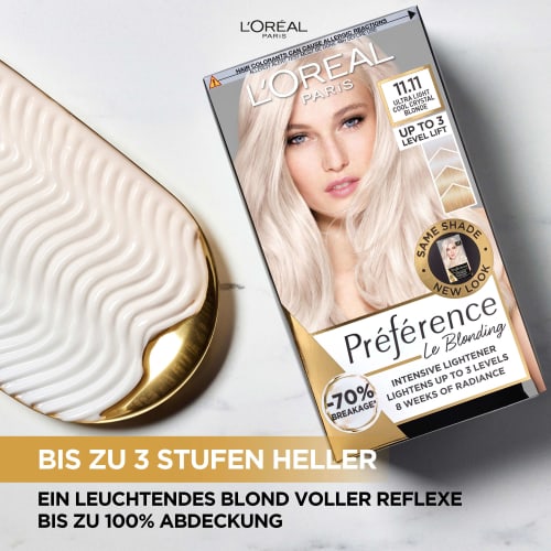 11.11 St 1 Ultra-Helles Haarfarbe Kühles Island Kristall-Blond,