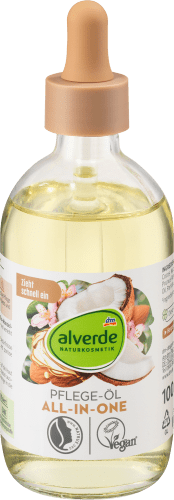 alverde All-in-One Pflegeöl Bio-Mandel, Bio-Kokos, 100 ml