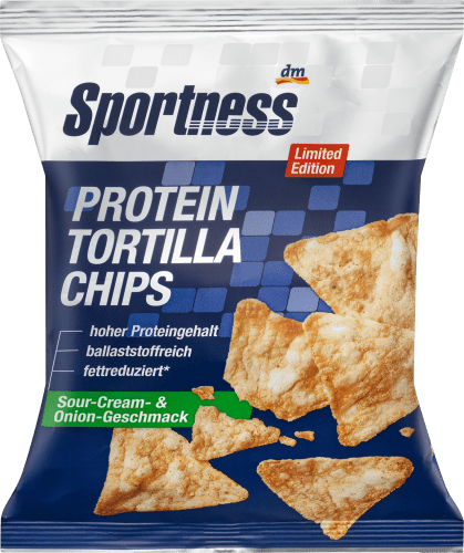 Protein Tortilla Chips, Sour Cream & Onion Geschmack, 50 g