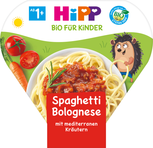 Abstand Kinderteller Spaghetti Bolognese, ab g 1 Jahr, 250