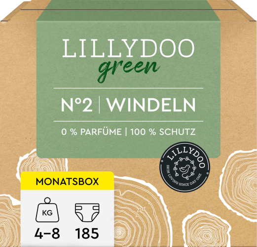 Windeln green Gr. 2 (4-8 kg), Monatsbox, 185 St