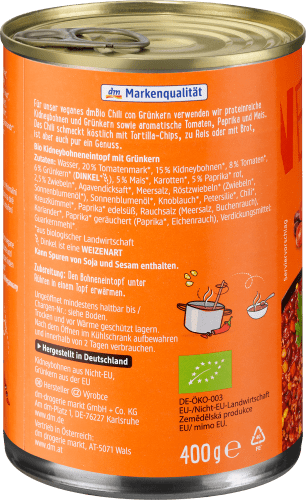 veganes Chili con Grünkern, 400 g
