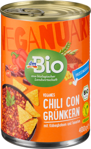 veganes Chili con Grünkern, 400 g | Schnelle Gerichte