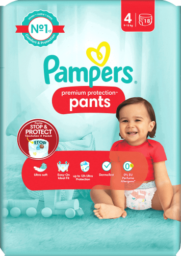 Baby Pants Premium Protection 4 Gr. (9-15 St kg), 18 Maxi