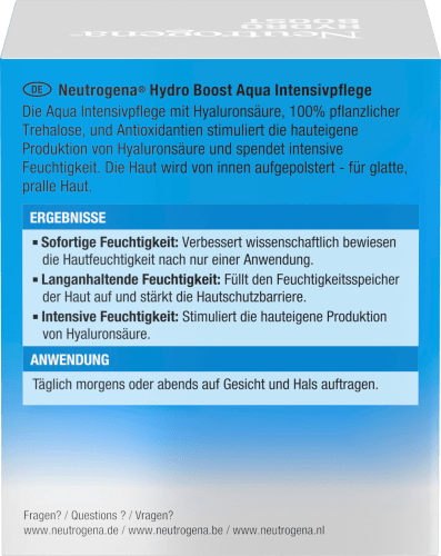 50 Hydro Aqua ml Boost Intensiv, Gesichtscreme