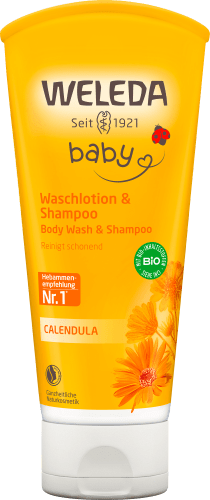 Baby Waschlotion & Shampoo Calendula, 200 ml | Babyshampoo, Badezusätze & Co.