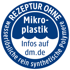 Rezeptur ohne Mikroplastik Siegel
