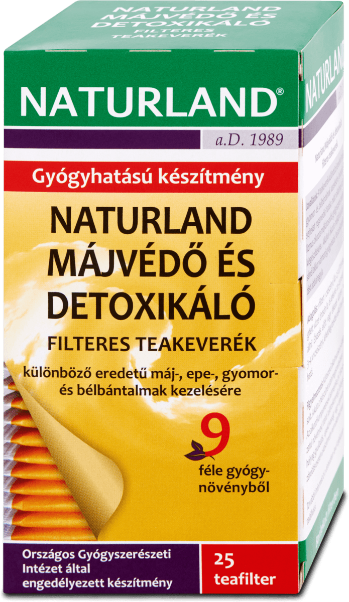 NATURLAND Májvédő tea 25x1,5g, 0,04 kg dm.hu
