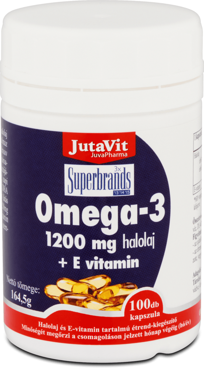 JutaVit Omega3 halolaj+Evitamin kapszula, 100 db dm.hu