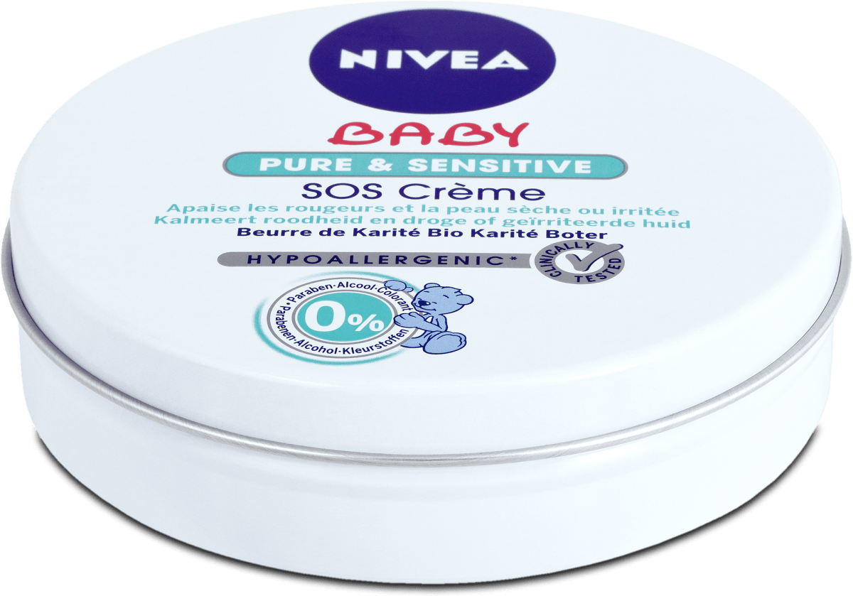 nivea baby sos krem pure sensitive 150 ml nakupujte vzdy vyhodne online mojadm sk