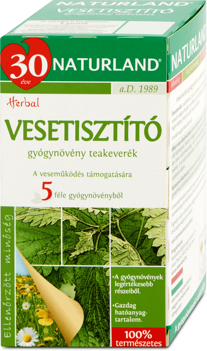 NATURLAND Vesetisztító tea 20x1,6g, 0,03 kg dm.hu