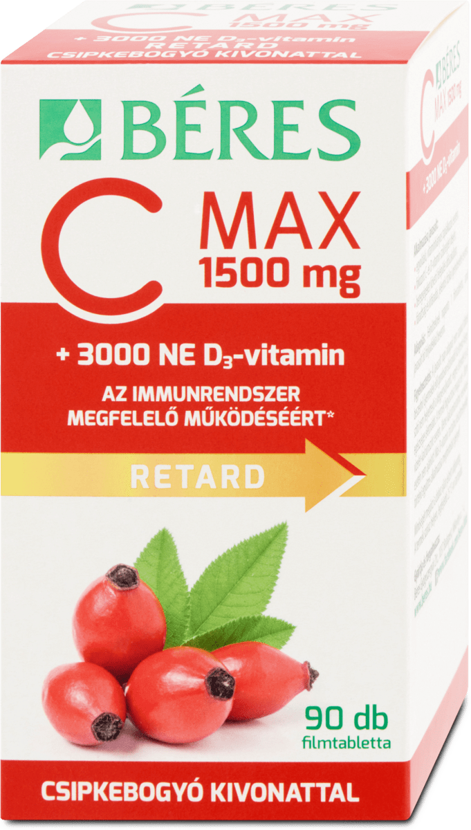 Béres C-vitamin retard + D3, 90 db | gondozoitanfolyam.hu