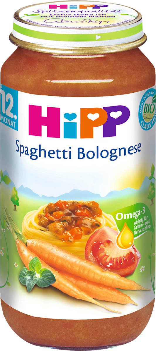 Hipp Kindermenü Spaghetti Bolognese ab 12. Monat, 250 g dauerhaft ...