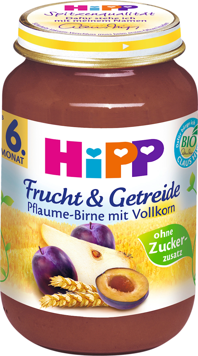 Hipp Frucht & Getreide Pflaume-Birne mit Vollkorn ab 6. Monat