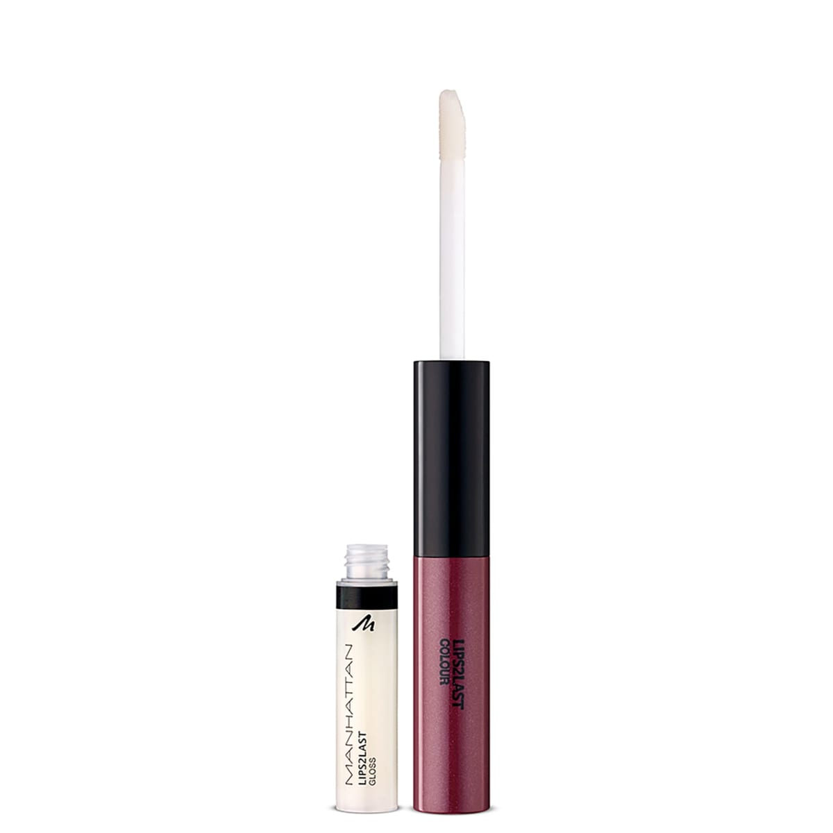 MANHATTAN Cosmetics Lipgloss Lips 2 Last Colour & Lipgloss Burgundy