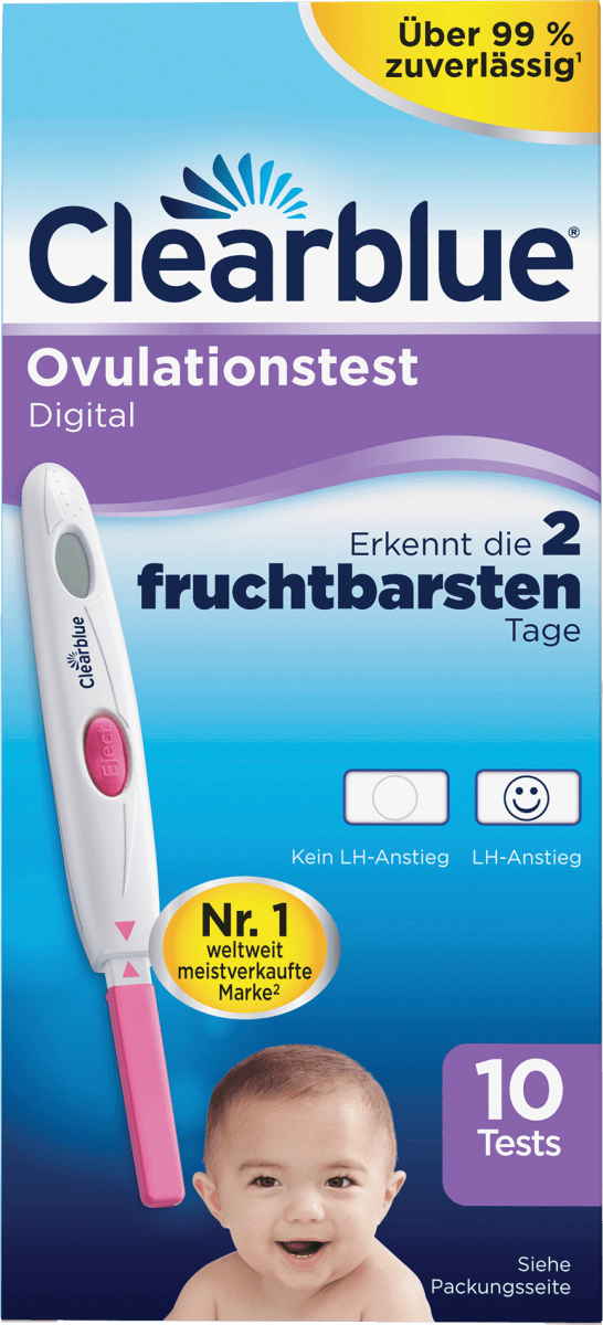 Clearblue Ovulationstest Digital 10 St Dauerhaft Gunstig Online Kaufen Dm De