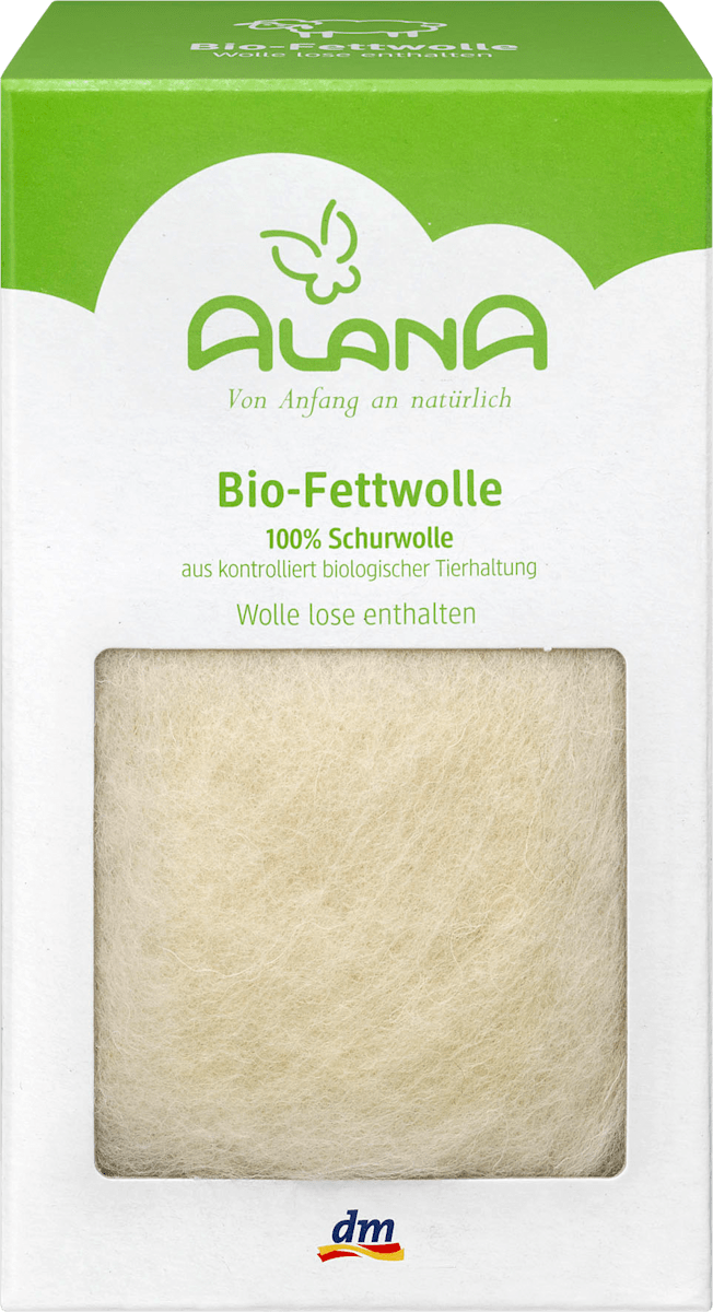 Alana Bio Fettwolle Zum Zupfen Kbt 50 G Dauerhaft Gunstig Online Kaufen Dm De
