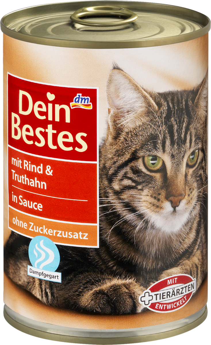 Dein Bestes Nassfutter für Katzen mit Rind & Truthahn, in Sauce, 400 g ... - Dein Bestes Nassfutter Fuer Katzen Mit RinD UnD Truthahn In Sauce