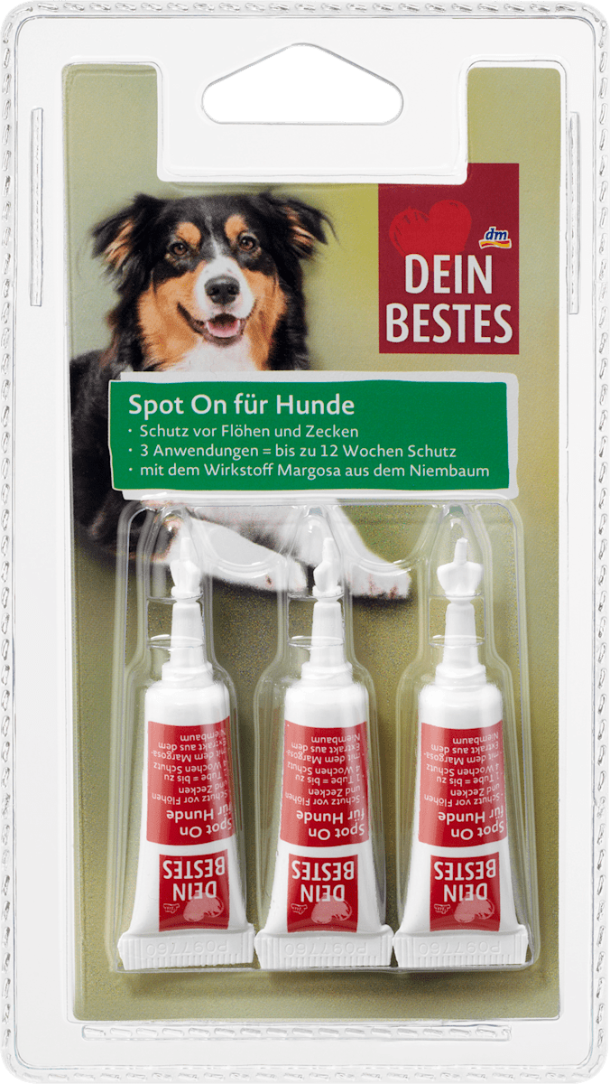 Dein Bestes Zubehor Fur Hunde Spot On Tropfen Schutz Vor Flohen Zecken 3 X 2 5 Ml 7 5 Ml Dauerhaft Gunstig Online Kaufen Dm De