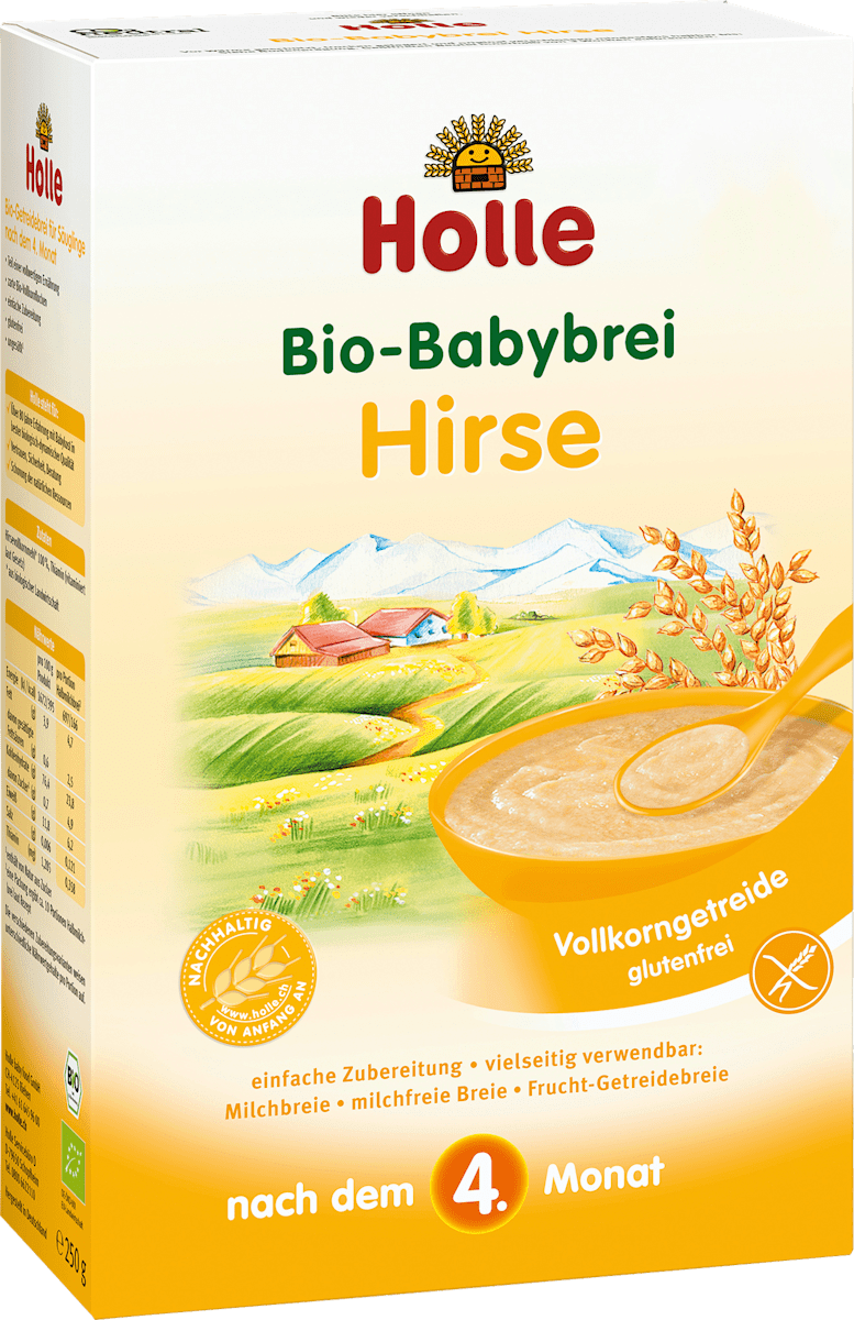 Holle baby food Getreidebrei Hirse Bio nach dem 4.Monat, 250 g ...