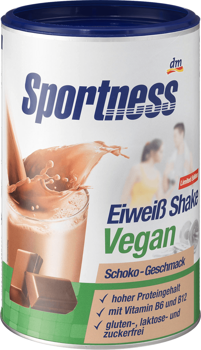 Sportness Eiweiß Shake, Vegan, SchokoGeschmack, 300 g dauerhaft günstig online kaufen dm.de