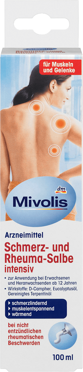 Mivolis Schmerz Und Rheuma Salbe Intensiv 100 Ml Dauerhaft Gunstig Online Kaufen Dm De