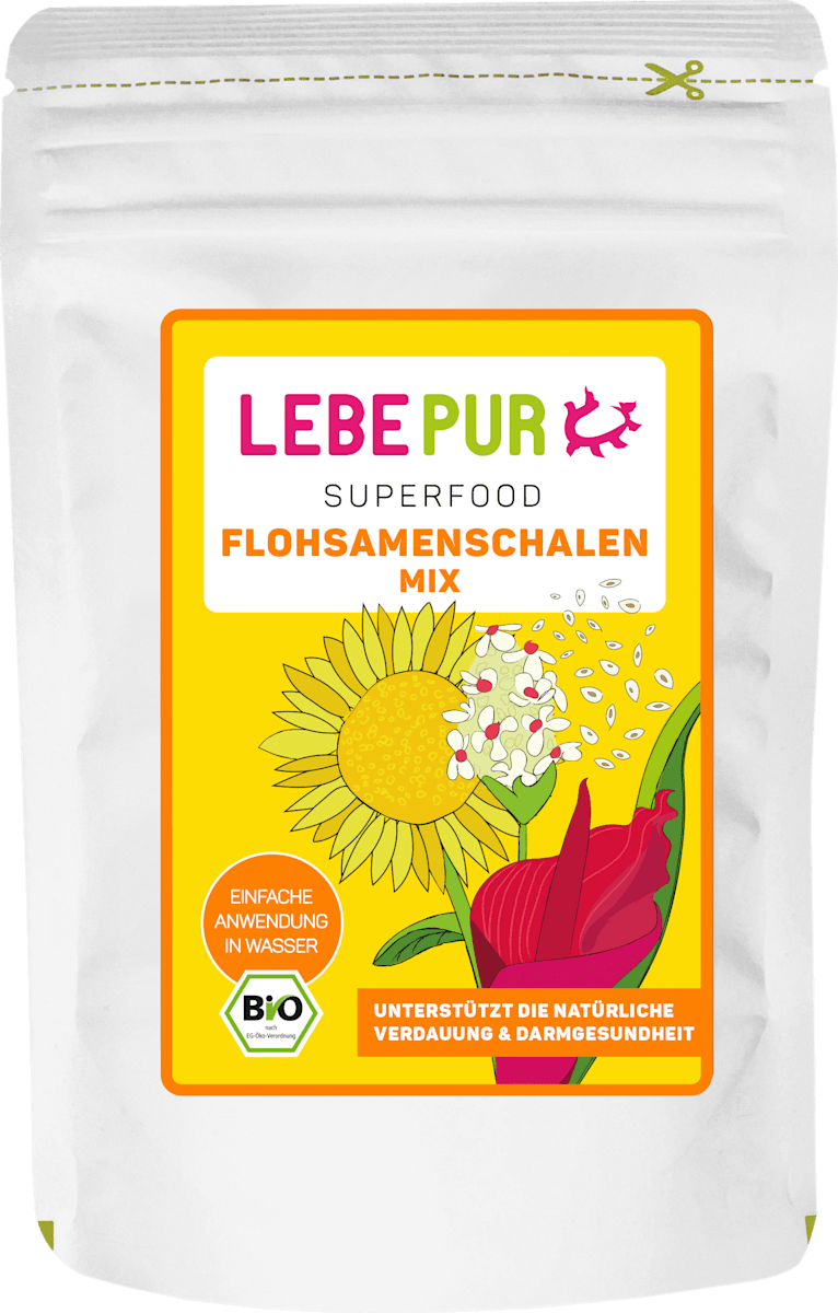 lebepur superfood pulver flohsamenschalen mix 125 g dauerhaft gunstig online kaufen dm de