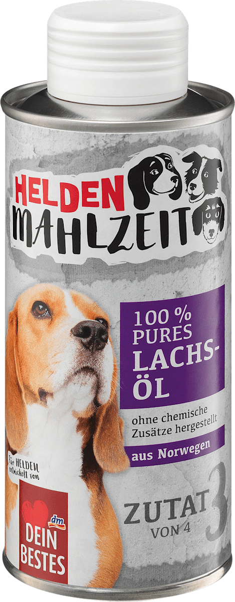 dein bestes heldenmahlzeit erganzungsfuttermittel fur hunde 100 pures lachsol 250 ml dauerhaft gunstig online kaufen dm de