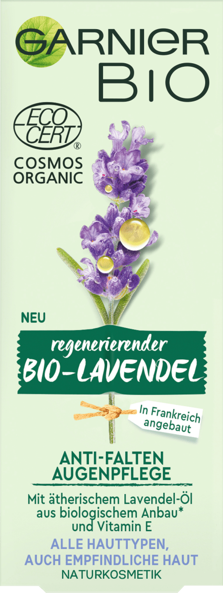 Garnier Bio Augencreme Anti Falten Augenpflege Lavendel 15 Ml Dauerhaft Gunstig Online Kaufen Dm De