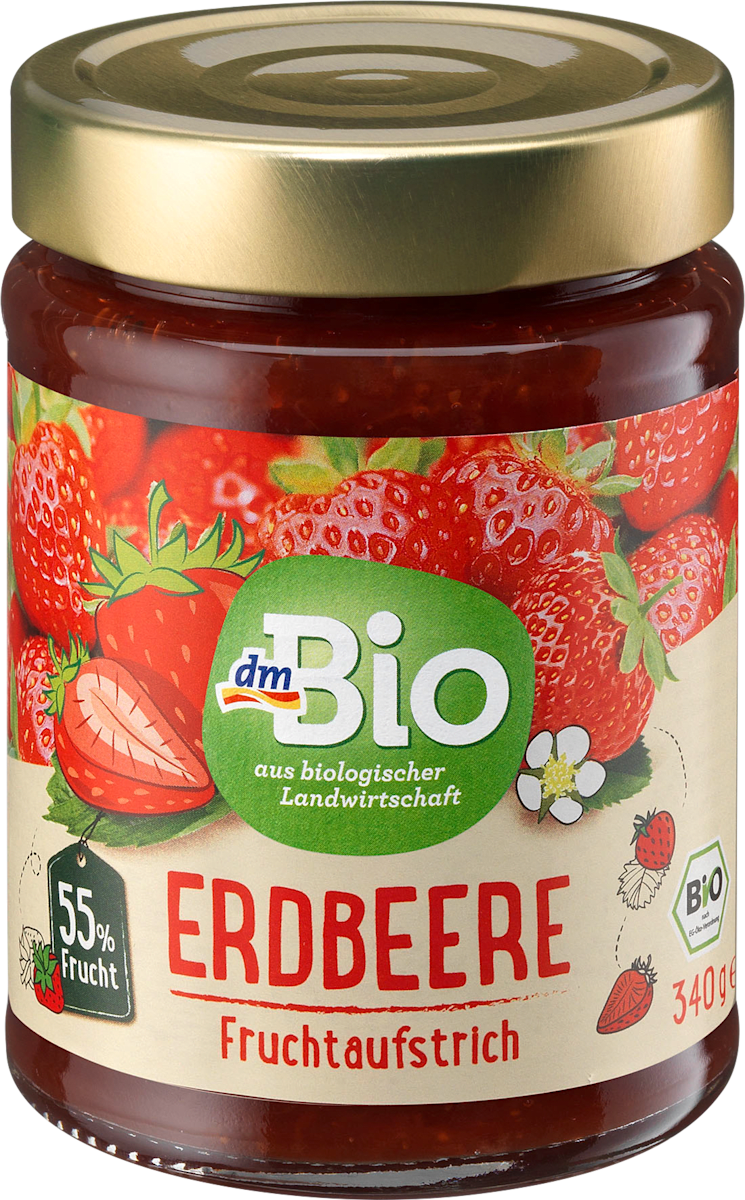 dmBio Fruchtaufstrich Erdbeer, 340 g dauerhaft günstig online kaufen