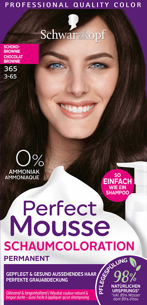 haarfarbe schaum schoko brownie 365 1 st