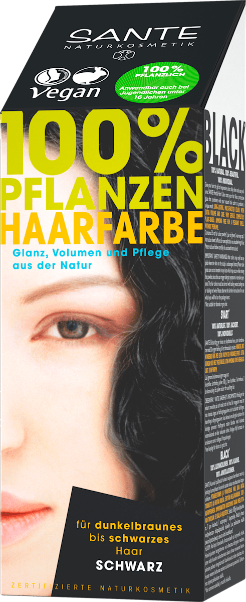 pflanzenhaarfarbe schwarz 100 g