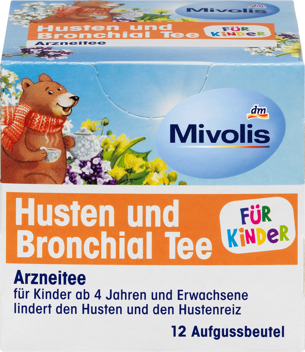 Mivolis Arznei Tee Husten Und Bronchial Tee Fur Kinder 12 X 1 5 G 18 G Dauerhaft Gunstig Online Kaufen Dm De
