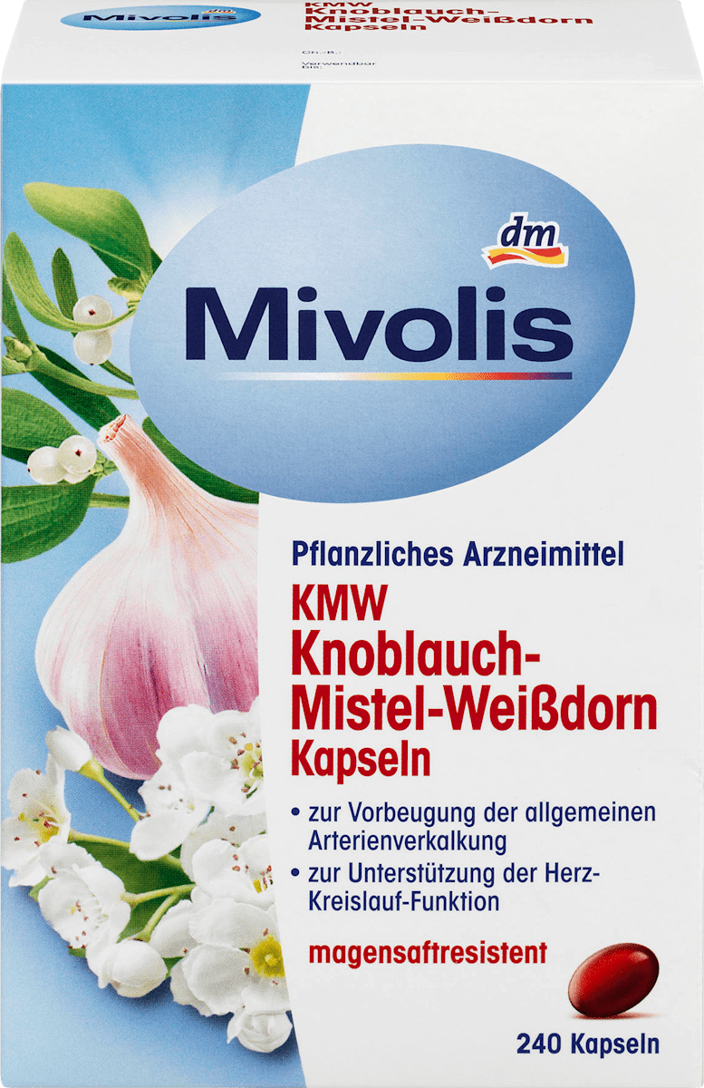 kmw knoblauch mistel weissdorn kapseln 240 st