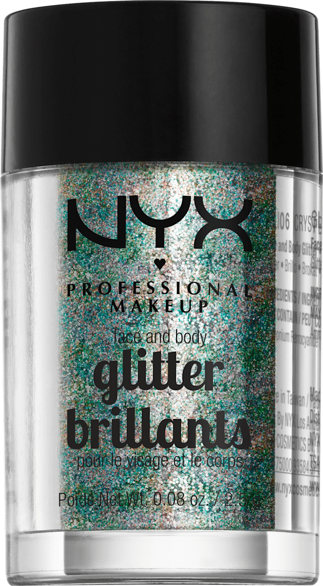 NYX PROFESSIONAL MAKEUP Face and Body Glitter chrystal 06, 2,5 g