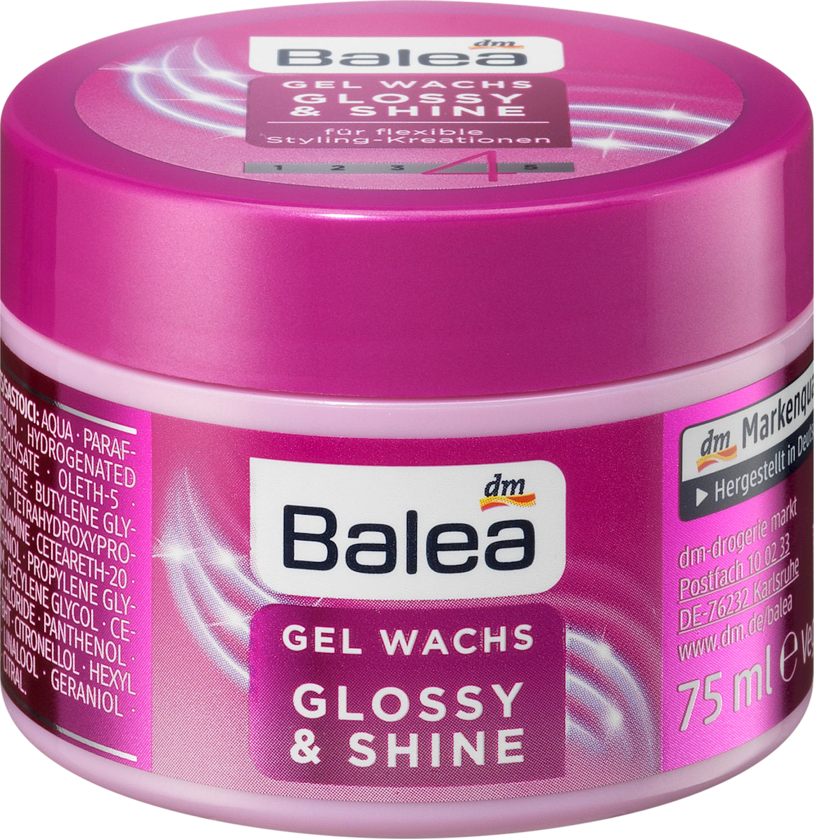 Balea Styling Gel Glossy Shine Glanz Gel Wachs 75 Ml Dauerhaft Gunstig Online Kaufen Dm De