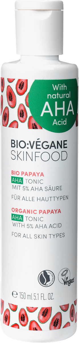Bio Vegane Gesichtswasser Bio Vegane Bio Papaya Aha Tonic 150 Ml Dauerhaft Gunstig Online Kaufen Dm De Die neue bio:vegane skinfood bio baobab tagespflege mit lsf10 bietet schutz fuer alle hauttypen! gesichtswasser bio vegane bio papaya aha tonic 150 ml