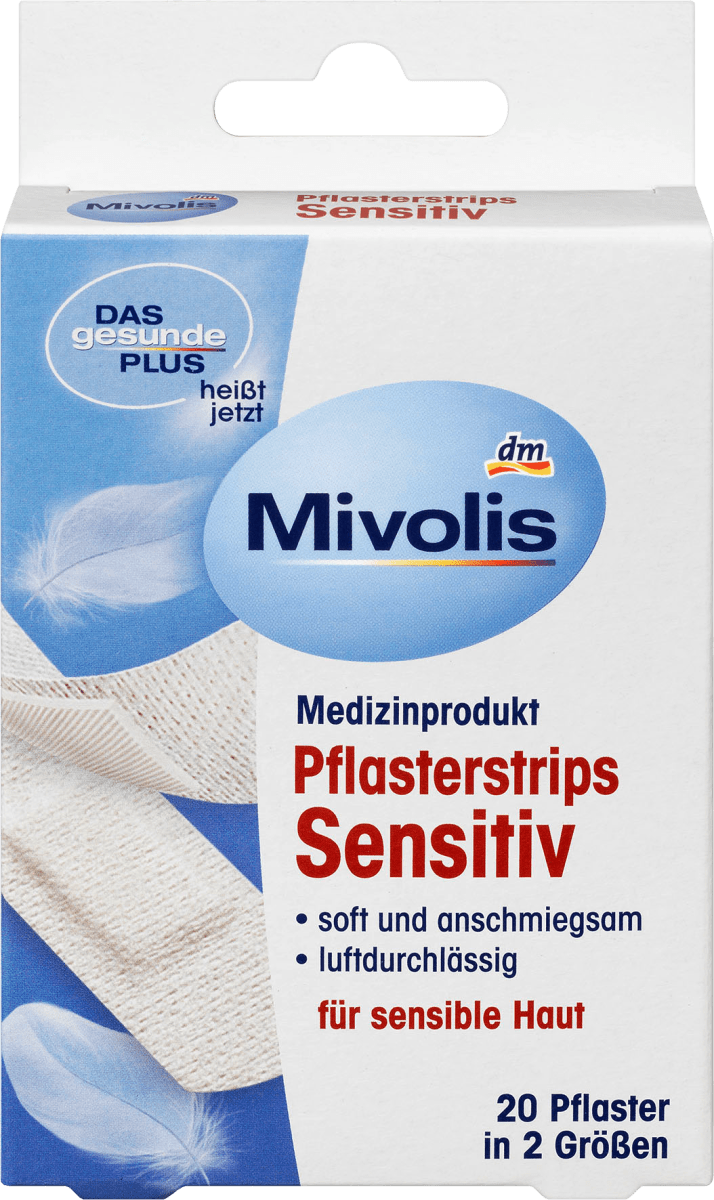 Mivolis Pflasterstrips Sensitiv, 20 St dauerhaft günstig online kaufen