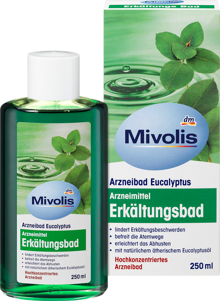 Mivolis Erkaltungsbad Arzneibad Eucalyptus 250 Ml Dauerhaft Gunstig Online Kaufen Dm De