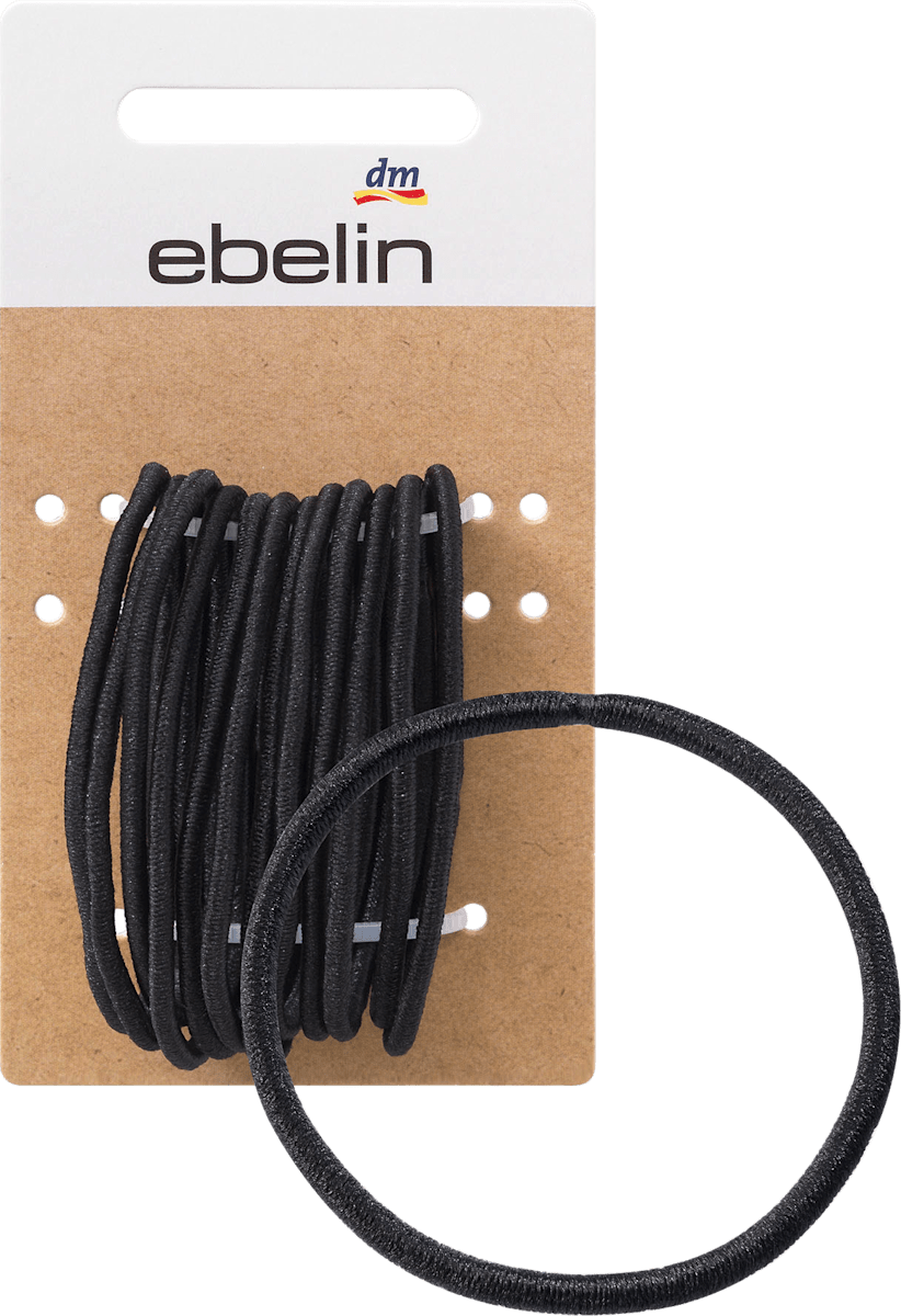 haargummis dunn schwarz 12 st