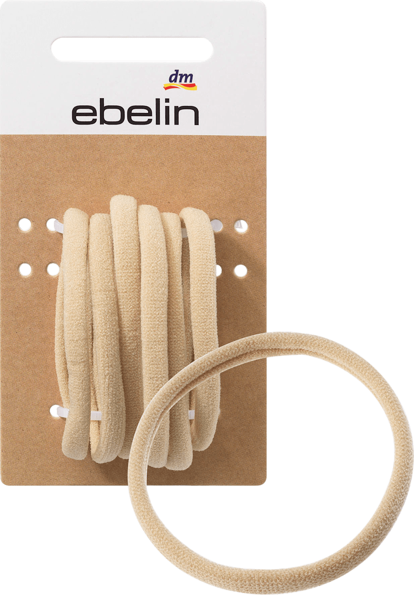 haargummis weich blond 6 st