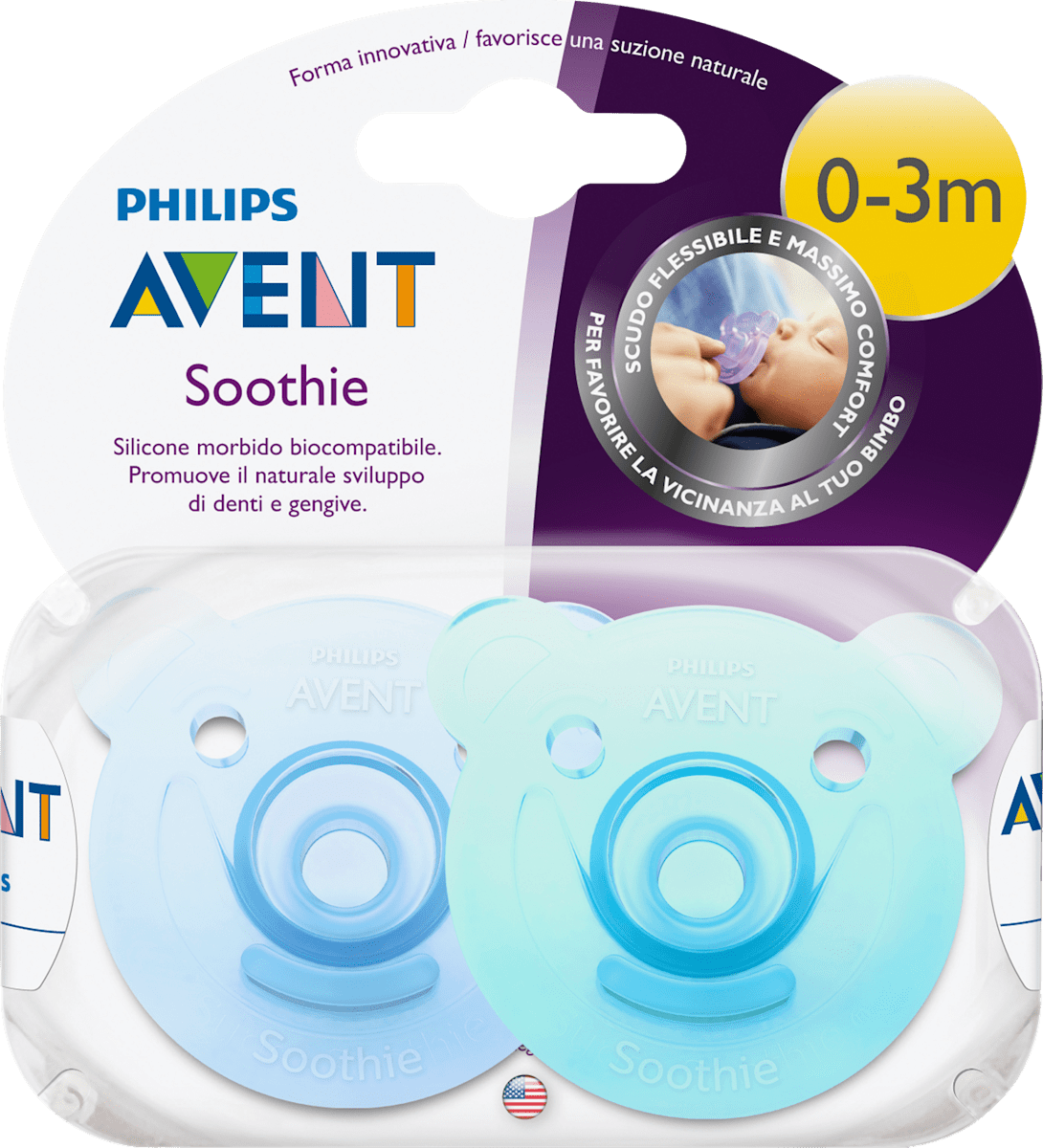 Philips Avent Schnuller Soothie Silikon 0 3 Monate 2 St Dauerhaft Gunstig Online Kaufen Dm De