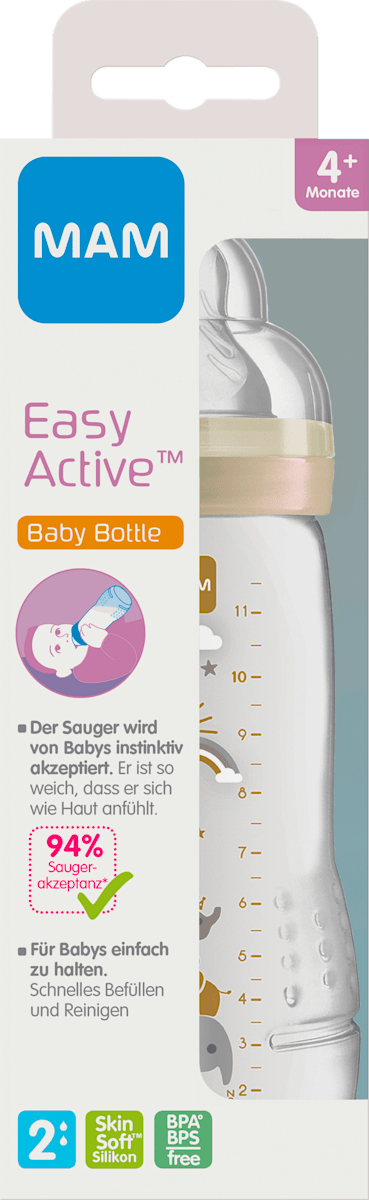 Mam Babyflasche Easy Active Baby Bottle Ab 4 Monate 330 Ml 1 St Dauerhaft Gunstig Online Kaufen Dm De