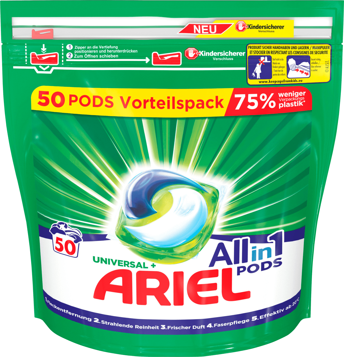 Ariel Vollwaschmittel Pods 50 Wl Dauerhaft Gunstig Online Kaufen Dm De