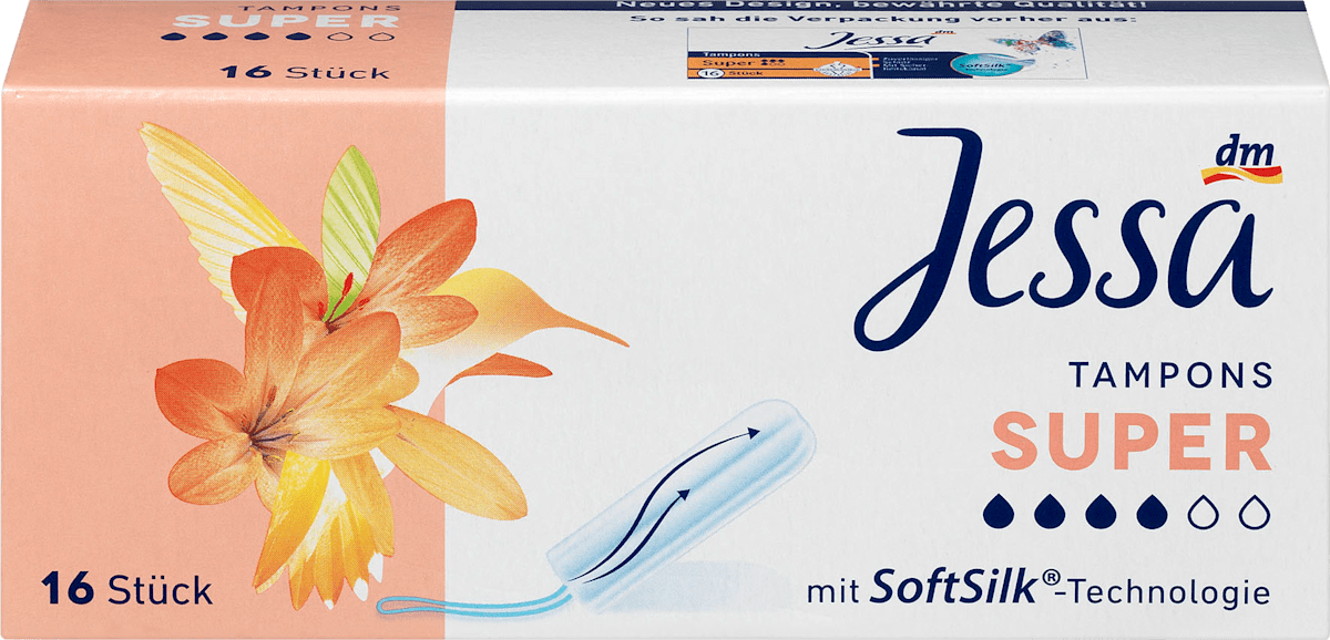 Jessa Tampons Super, 16 St dauerhaft günstig online kaufen dm.de