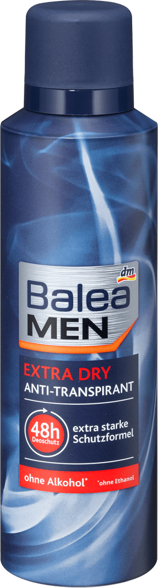 Balea Men Deo Spray Antitranspirant Extra Dry 200 Ml Dauerhaft Gunstig Online Kaufen Dm De