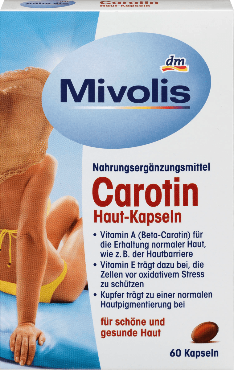 Mivolis Carotin Haut Kapseln 60 St 16 2 G Dauerhaft Gunstig Online Kaufen Dm De
