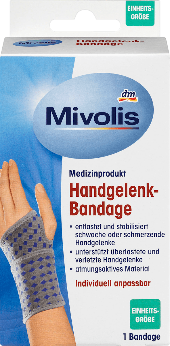 Mivolis HandgelenkBandage, 1 St dauerhaft günstig online kaufen dm.de