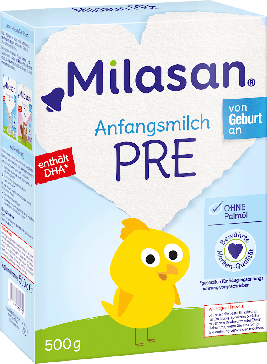 Milasan Anfangsmilch Pre Von Geburt An 500 G Dauerhaft Gunstig Online Kaufen Dm De