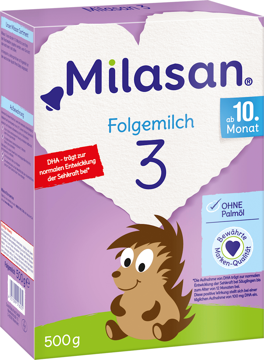 Milasan Folgemilch 3 Ab 10 Monat 500 G Dauerhaft Gunstig Online Kaufen Dm De